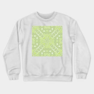 Textured Embossed Lace Crewneck Sweatshirt